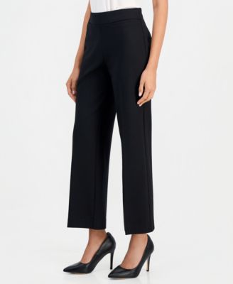 Женские брюки Anne Klein Essentials Petite Pull-On Mid-Rise Wide-Leg