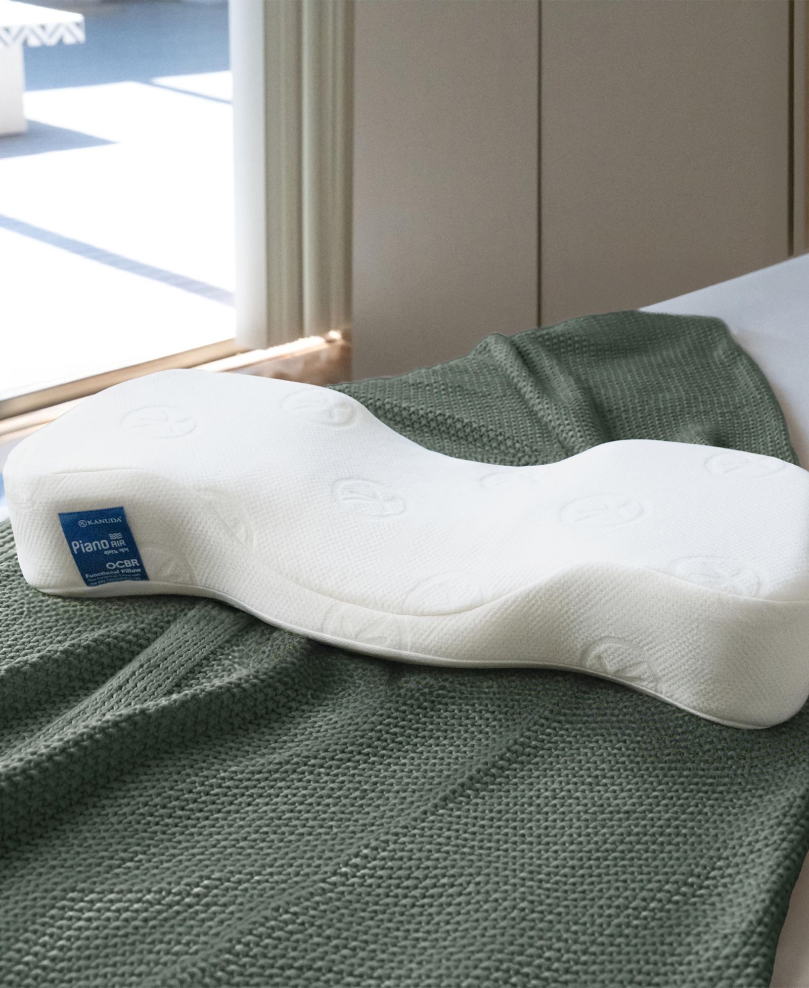 Kanuda Piano Air Low-Profile Firm Memory Foam Cervical Pillow