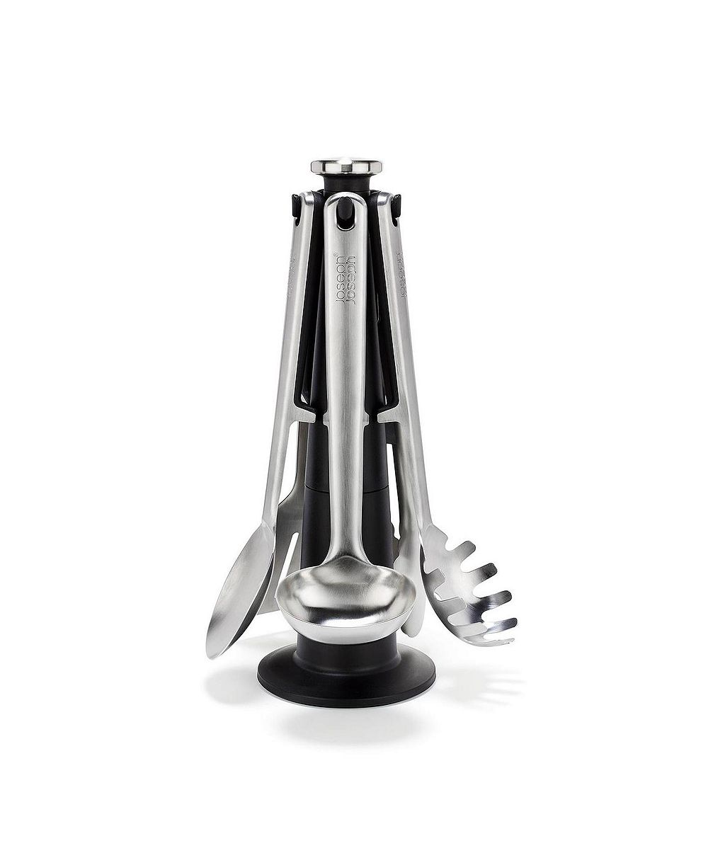 Joseph Joseph Elevate Steel 5-Piece Utensil Set with Carousel