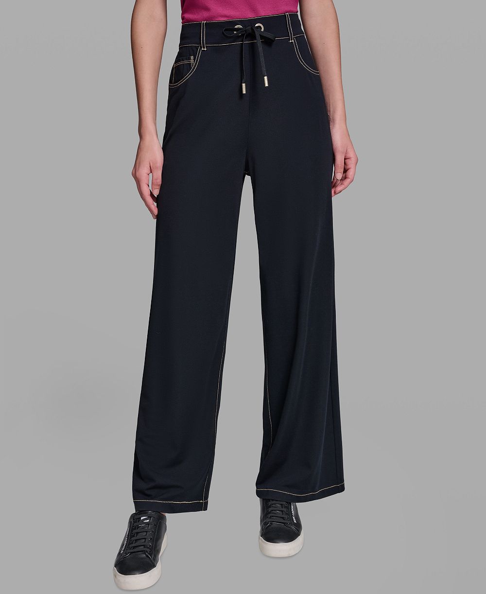 KARL LAGERFELD PARIS Women's Pull-On Jersey Pants