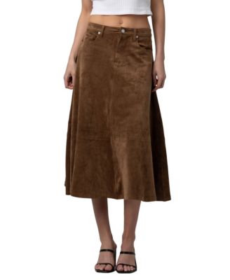 BLANK NYC Women's A-Line Midi Skirt