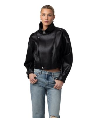 BLANK NYC Women's High Mock Collar Jacket