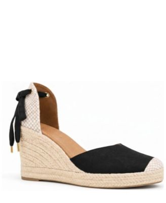 Menina Step Women's Jimena High Laces Wedge Espadrilles
