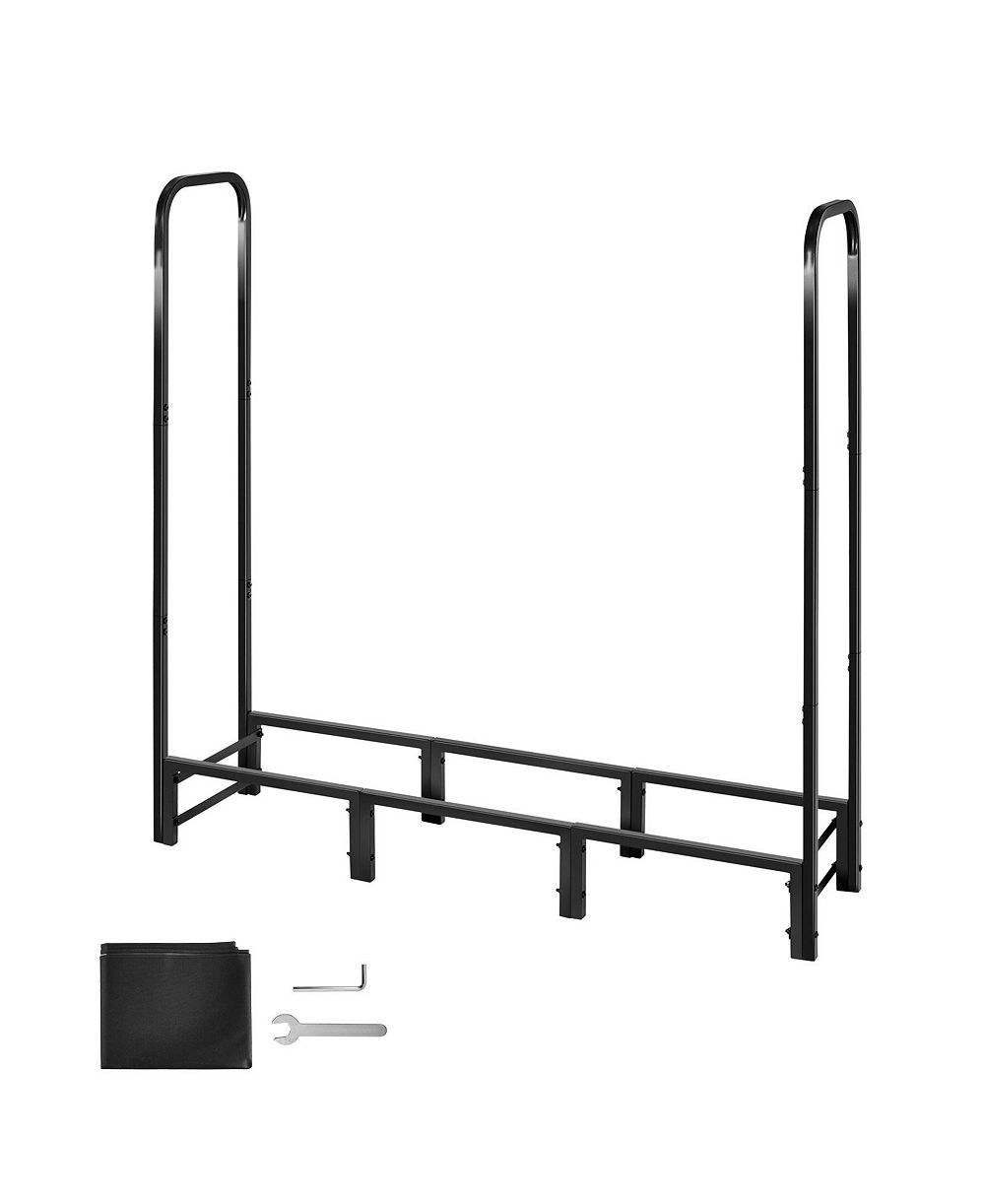 Подставка для дров COZITO Firewood Rack с Cover 4 feet Outdoor Metal Log Holder