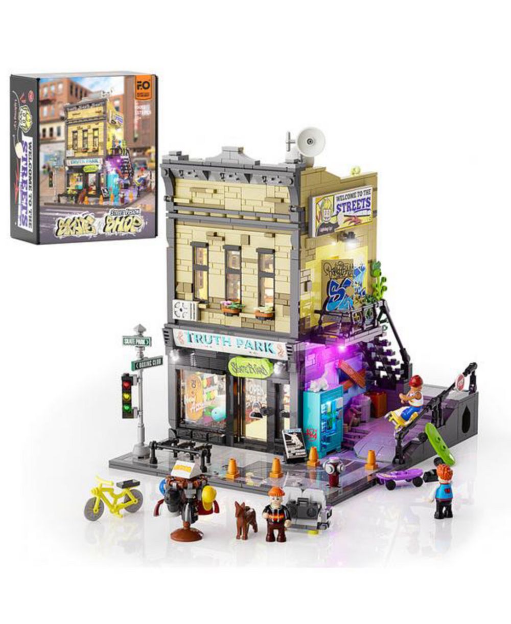 Lumibricks набор конструктора Skate Shop Lighting Building-Bricks, LED свет, модульный набор для взрослых и подростков