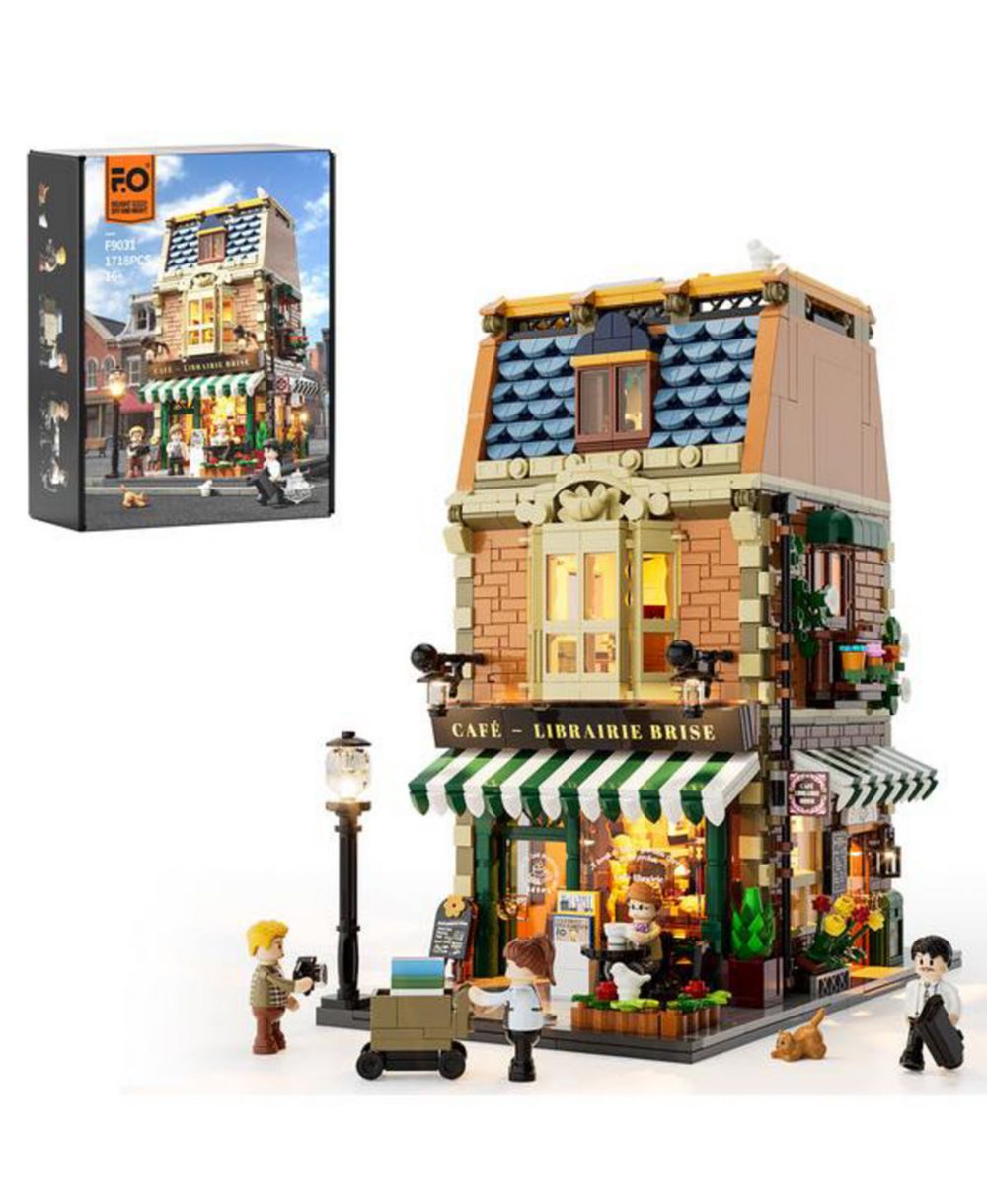 Набор конструктор Lumibricks Book-Cafe, 1718 деталей, модульная модель кафе для взрослых и подростков