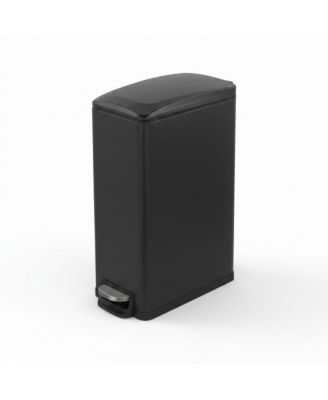 Кухонное мусорное ведро Maga Casa из нержавеющей стали на 12 Gal/45 Liter, узкое, с педалью и мягким закрытием крышки для дома и офиса
