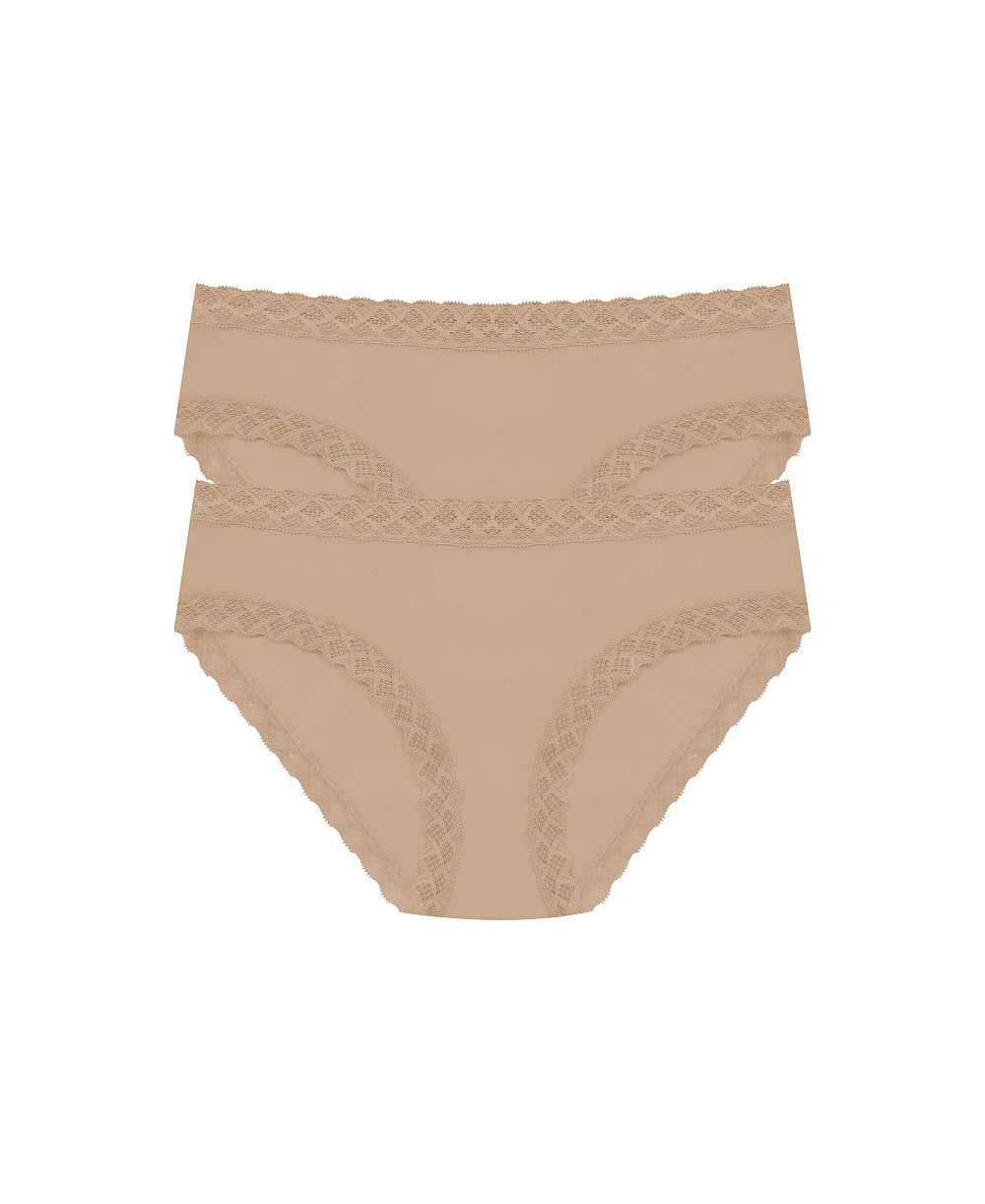 Natori Women's Bliss Pima Cotton Girl Brief 2-Pack