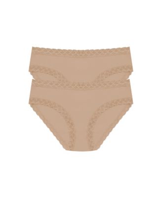 Natori Women's Bliss Pima Cotton Girl Brief 2-Pack