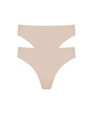 Женские хлопковые трусики Natori Bliss Bare, комплект из 2-х штук