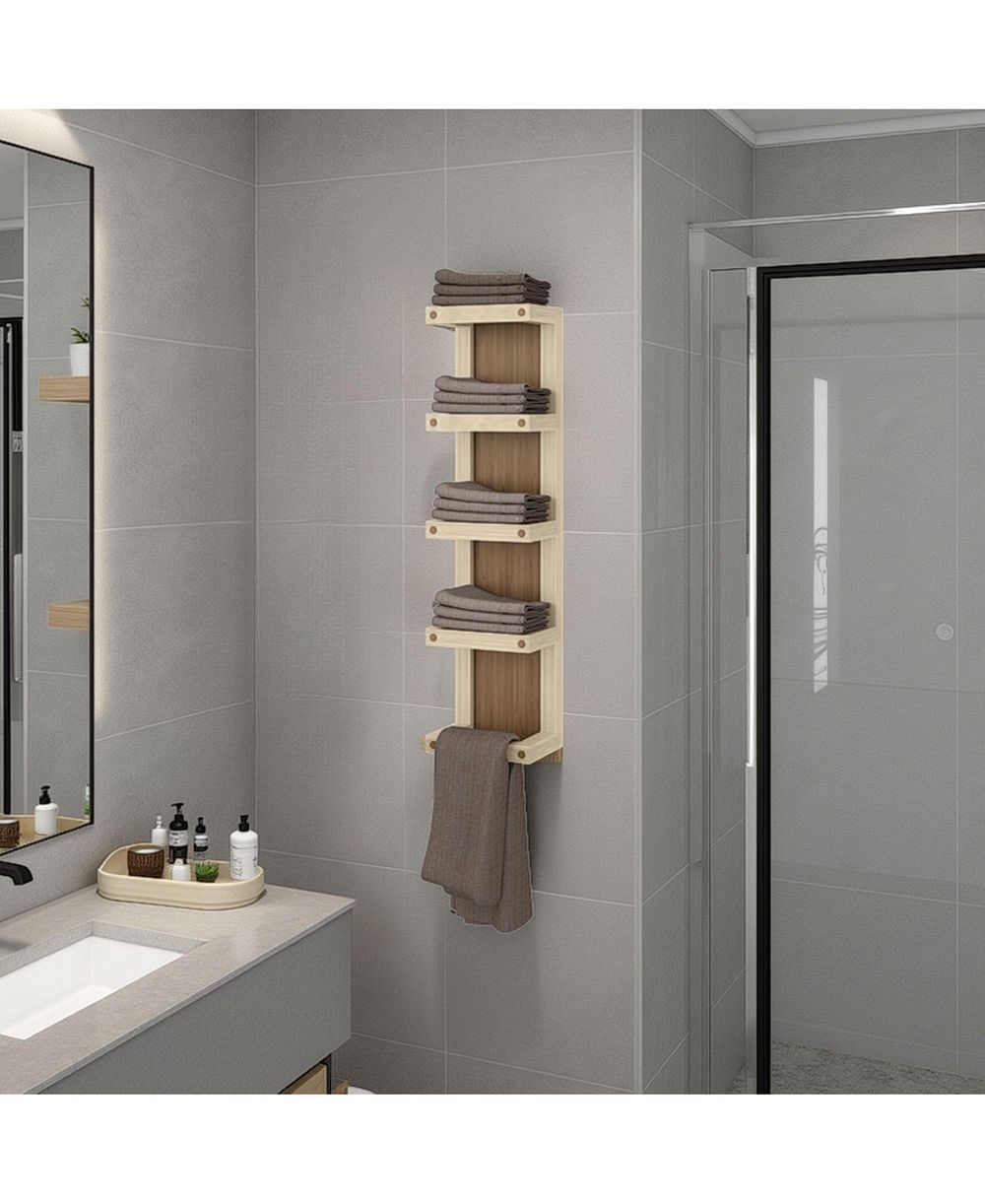 Полочка для полотенец FM FURNITURE Chandler 5-Tier Wall Rack Slim Vertical Organizer