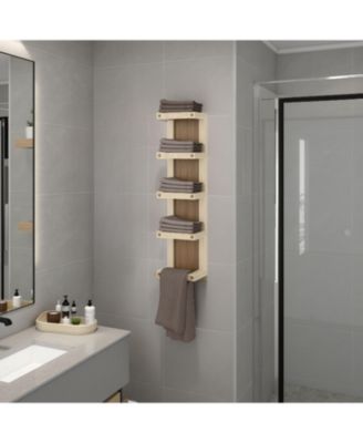 Полочка для полотенец FM FURNITURE Chandler 5-Tier Wall Rack Slim Vertical Organizer