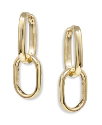 Серьги-кольца Anzie Classique Jojo Paper Clip Double Hoops