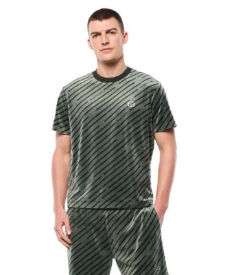 Мужская велюровая футболка Sergio Tacchini Obliquo