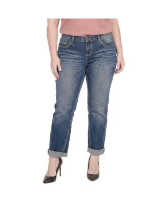 Женские джинсы Plus Size Distressed Boyfriend Standards & Practices