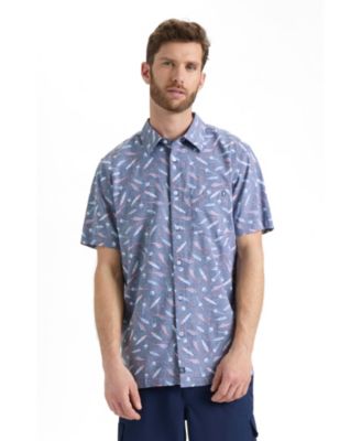 Salt Life Men's Tempting Tackle Woven Short Sleeve Shirt