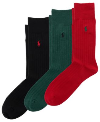 Polo Ralph Lauren Мужские носки Slack Trouser из мягкого трикотажа, упаковка 3 шт