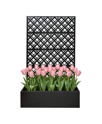 Металлическая приподнятая грядка Streamdale Furniture с решеткой, 70.9"H x 43.3"W x 15.8"D
