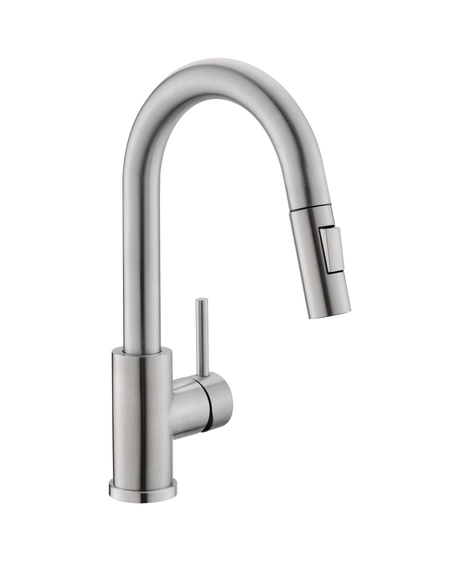 PHYING Sink Faucet, Brushed Nickel Kitchen Faucets with Pull Down Sprayer, Bathroom Sink Faucets Mini Bar Prep Faucet