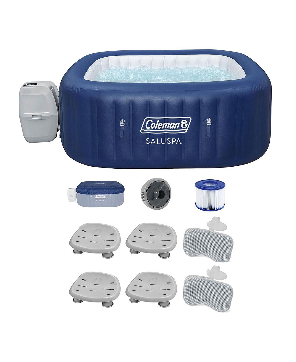 Bestway Coleman гидромассажная ванна плюс 4 кресла Bestway SaluSpa плюс 2 подушки Bestway SaluSpa