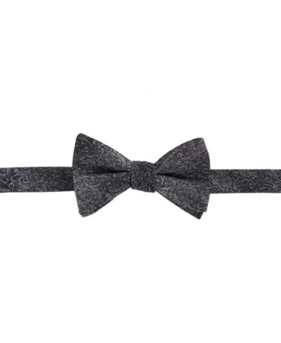 Мужской шелковый галстук-бабочка TRAFALGAR Men's Esteban Scrolling Vines Patterned Self Tie