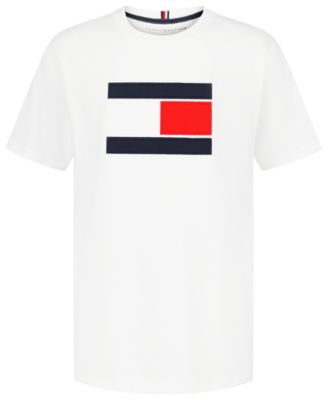 Детская футболка Tommy Hilfiger с аппликацией в виде флага и коротким рукавом