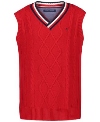 Детский жилет Tommy Hilfiger с V-образным вырезом и косичкой, размеры 8-20