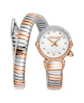 Just Cavalli Women's Radiosa Quartz Two Tone Stainless Steel Bracelet Watch