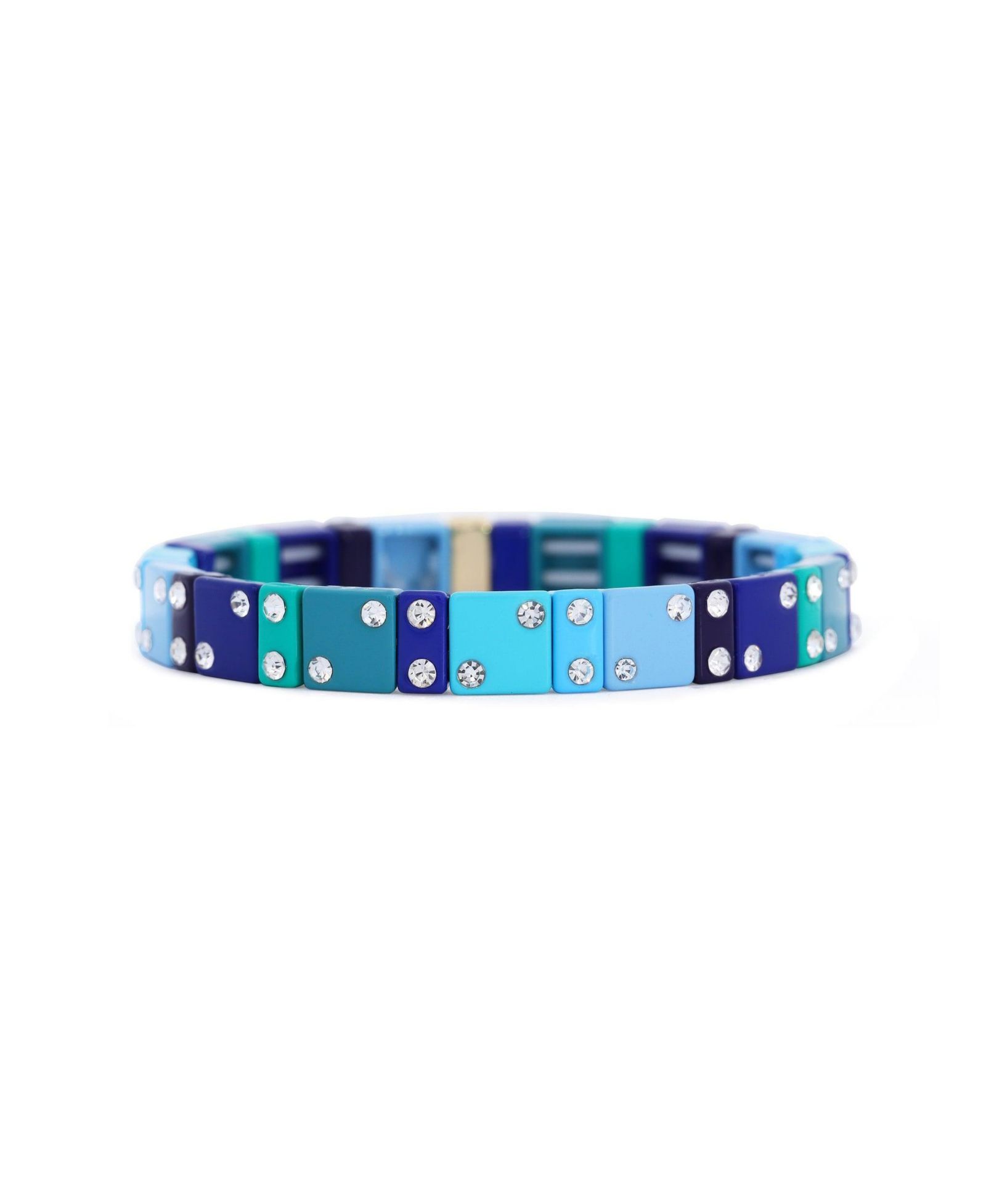 Браслет The Lovery Mist Domino Stretch 14K Gold-Plated Over Brass 8 mm
