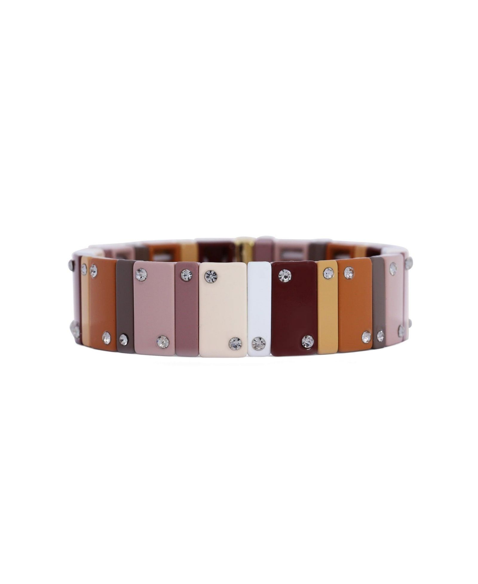 The Lovery браслет Domino Stretch, покрытие 14K Gold-Plated, латунь, 16 мм