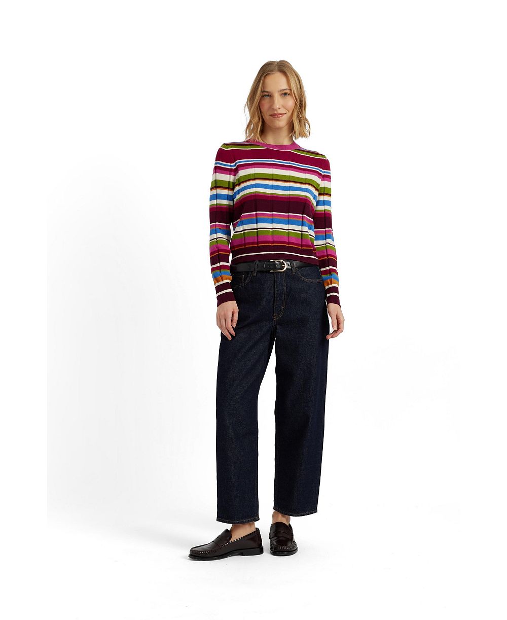 Chinti & Parker Women's Chinti and Parker Merino Stripe Sweater