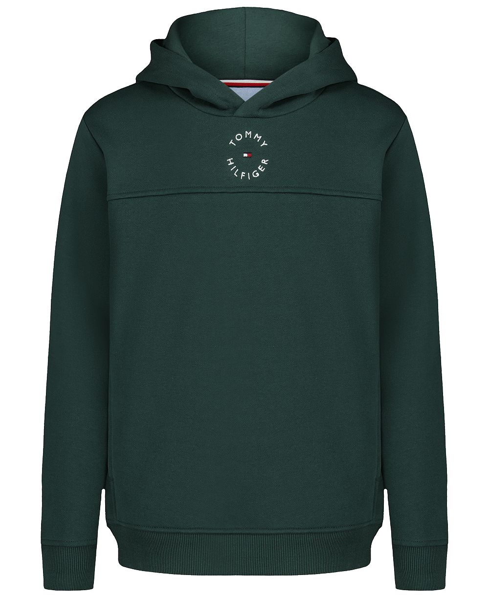 Tommy Hilfiger Детское худи с увеличенным капюшоном и фирменной полосой, размеры 8-20