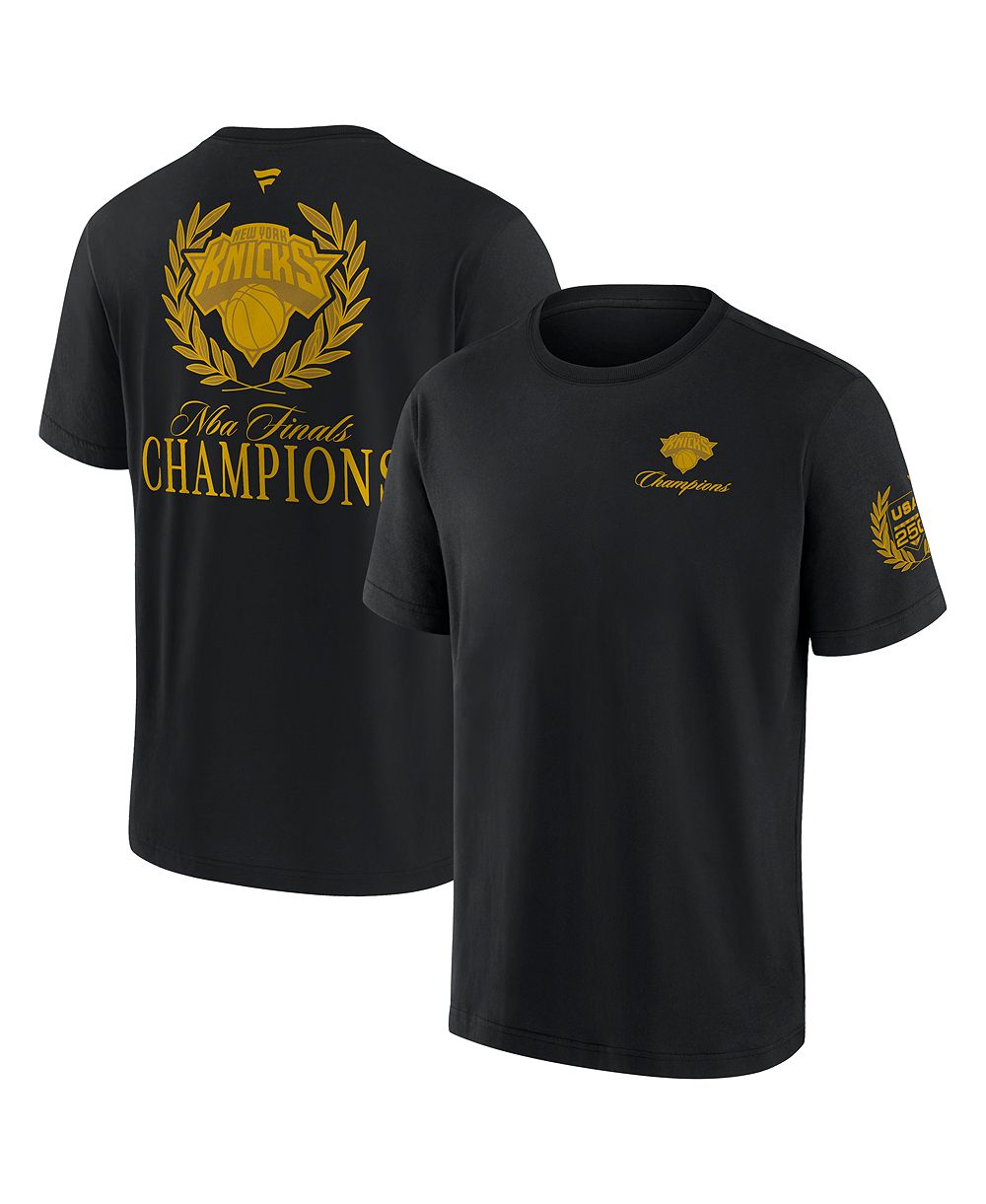 Мужская футболка Fanatics New York Knicks 2026 NBA Champions X USA 250 Heavyweight Black
