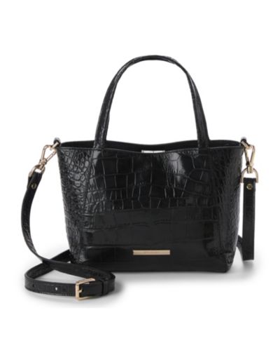 Brahmin Mona Alba Small Leather Crossbody Tote Handbag