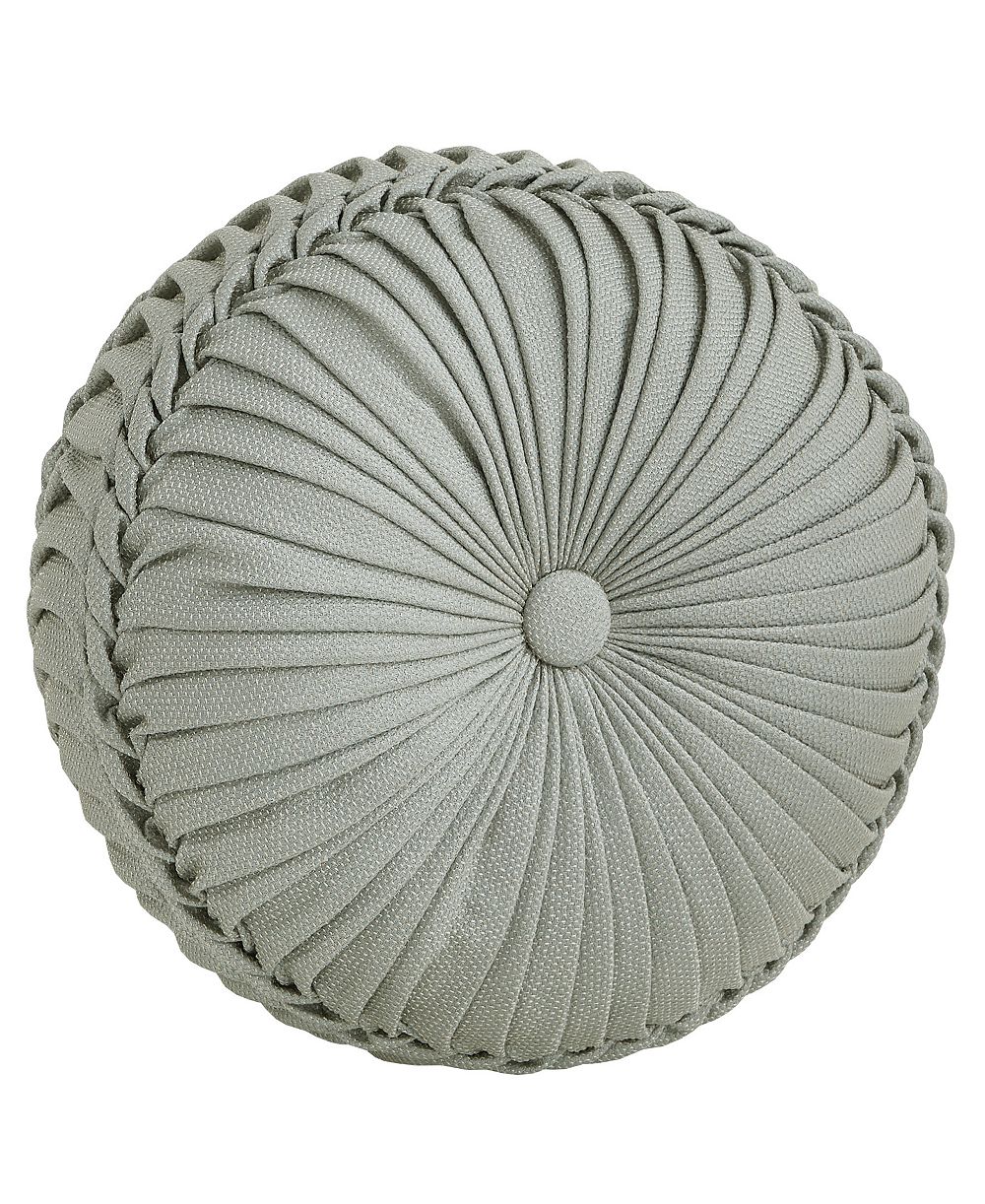 J Queen New York Rita Tufted Decorative Pillow, 15" Round