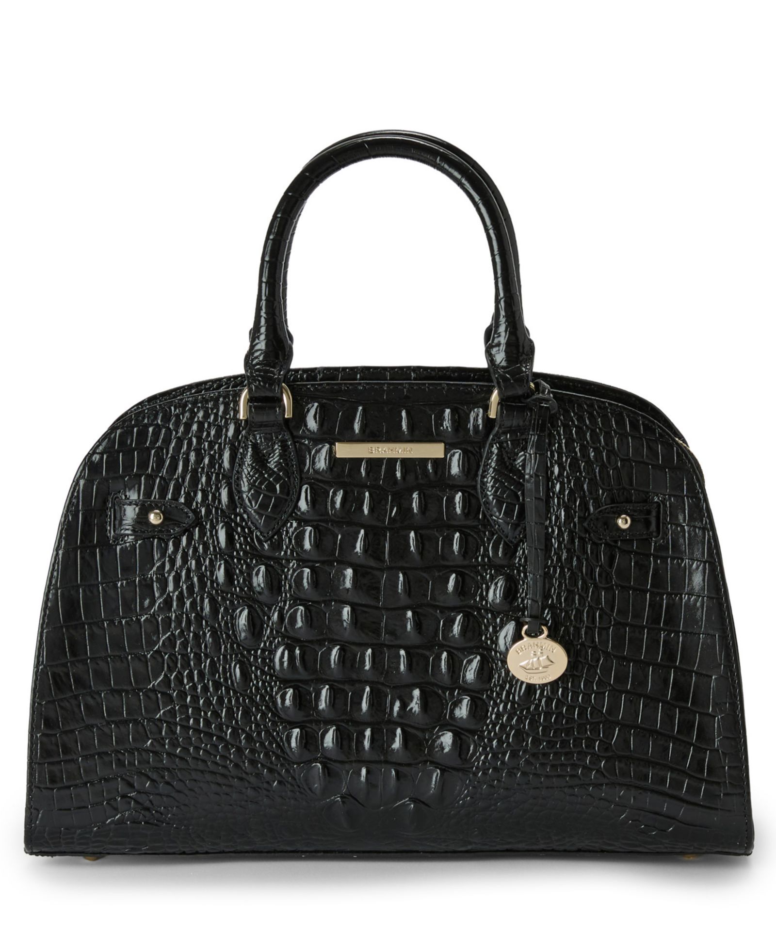 Brahmin Angelina Melbourne Medium Leather Satchel Bag