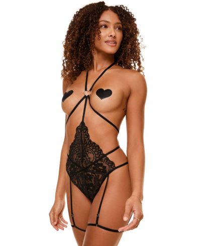 Женский кружевной комбинезон Adore Me Women's Tiah Crotchless Playsuit