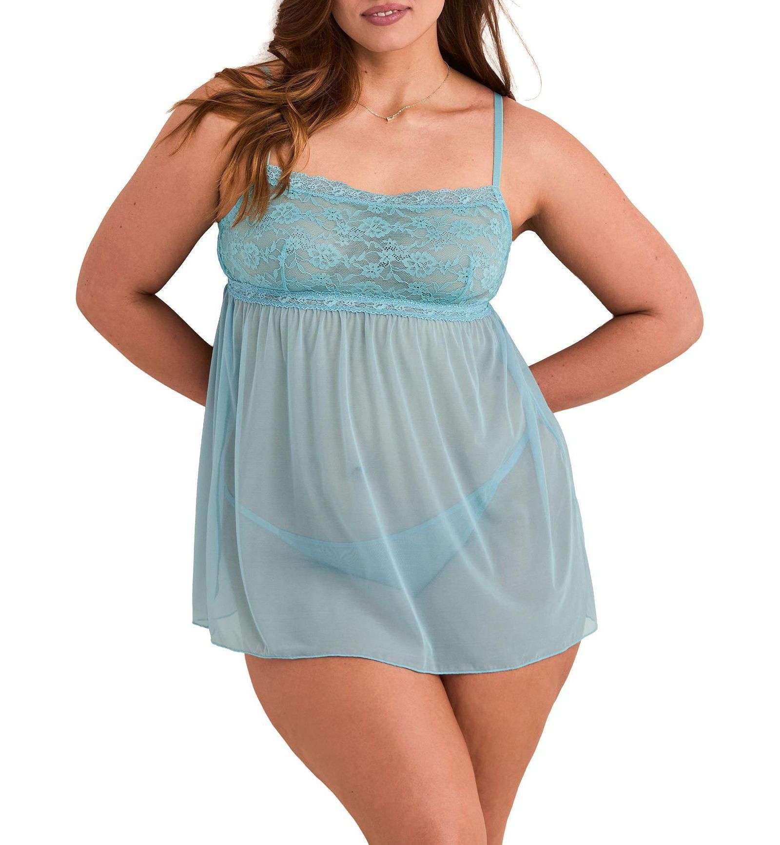 Adore Me Plus Size Collie Babydoll Lingerie
