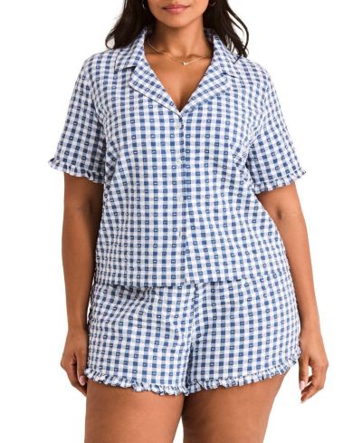 Женский комплект короткой пижамы Adore Me Plus Size Barbara