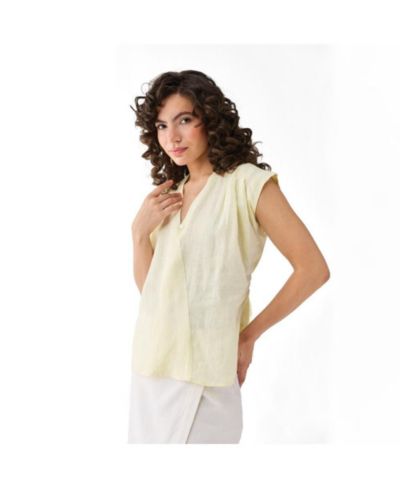 Женский топ Reistor V-neck Linen Overlap