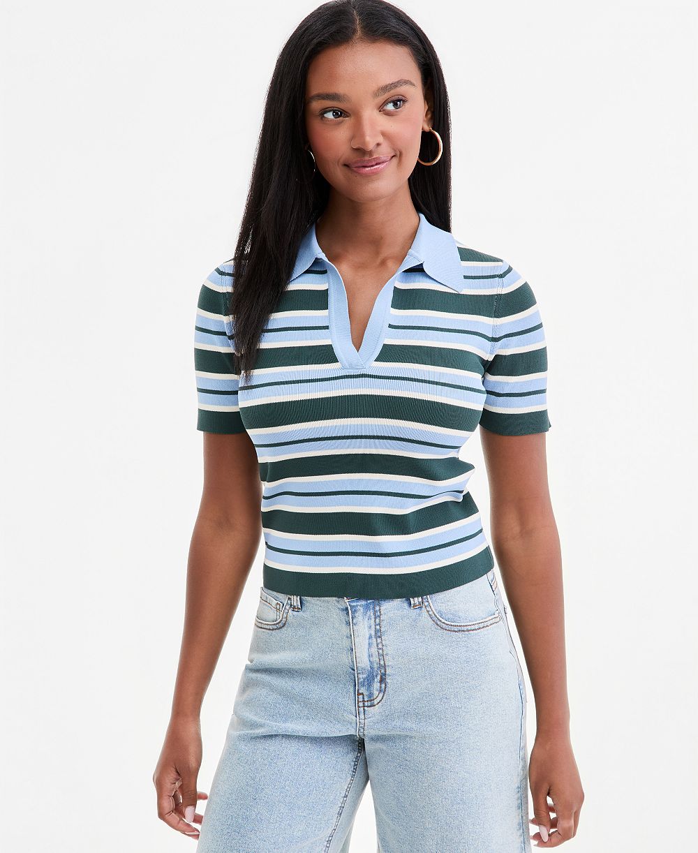 Bar III Women's Cropped Ribbed Top, Macy's Exclusive