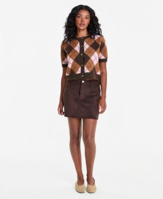 Женская мини-юбка And Now This Faux-Suede
