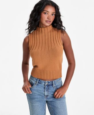 And Now This Women's Rib-Knit Mock-Neck Shell, Macy's Exclusive