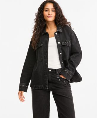 And Now This Women's Grommet Denim Jacket, Macy's Exclusive