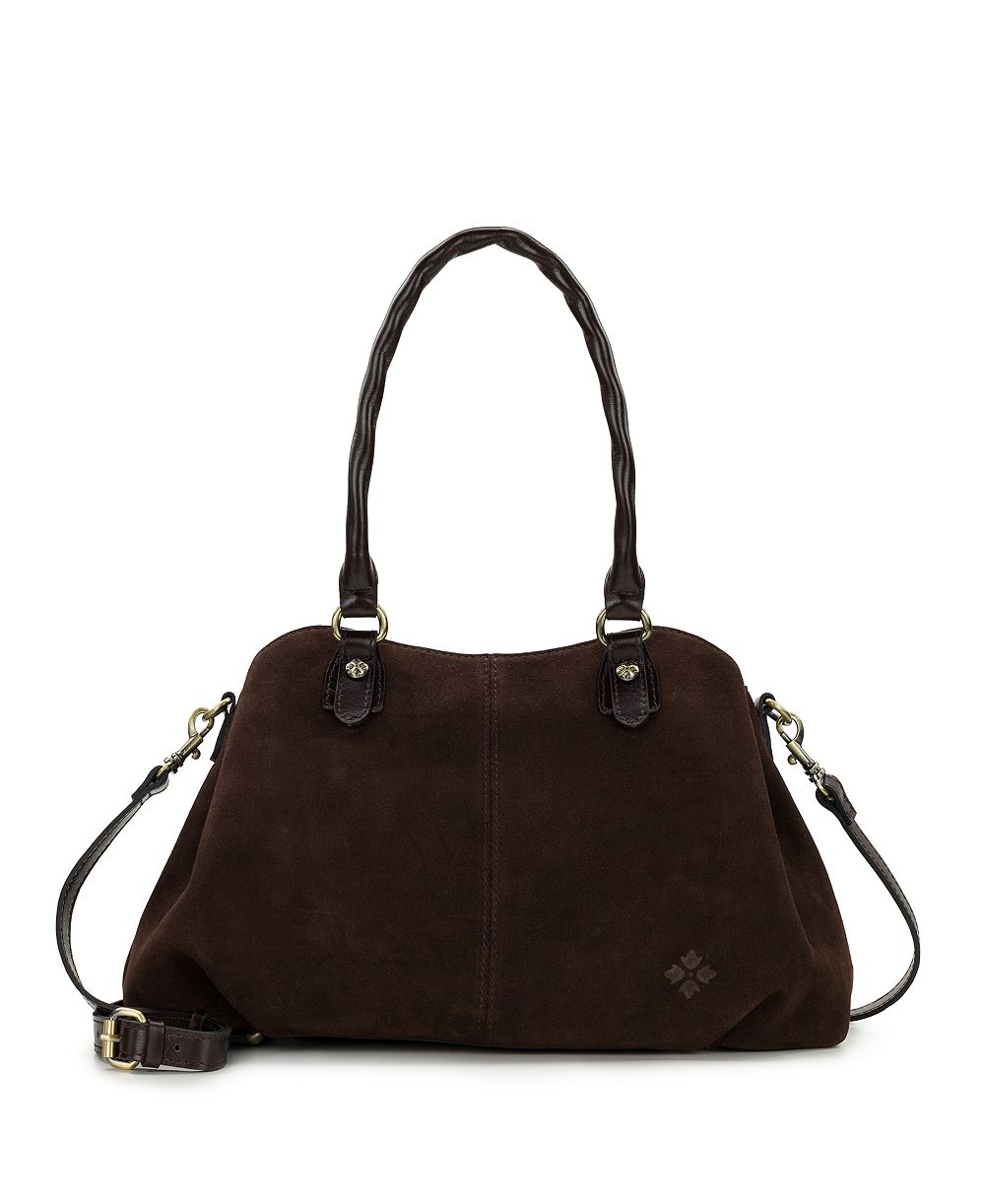 Patricia Nash Johanne Medium Suede Satchel Handbag