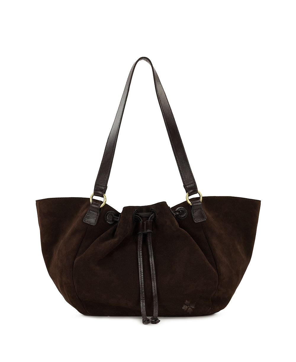 Patricia Nash Mads Small Suede Drawstring Tote Bag