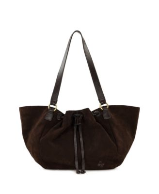 Patricia Nash Mads Small Suede Drawstring Tote Bag