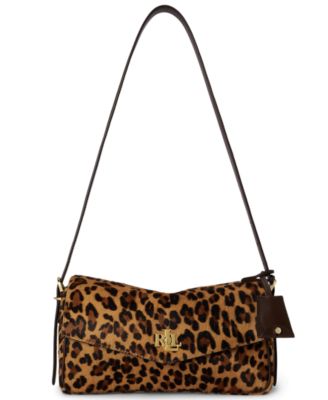 Lauren Ralph Lauren Farrah Leopard Print Small Shoulder Bag