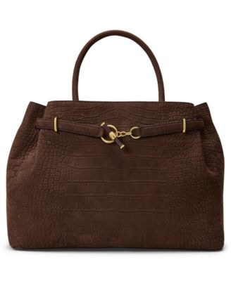 Большая сумка-саквояж Lauren Ralph Lauren Blaike Embossed Nubuck