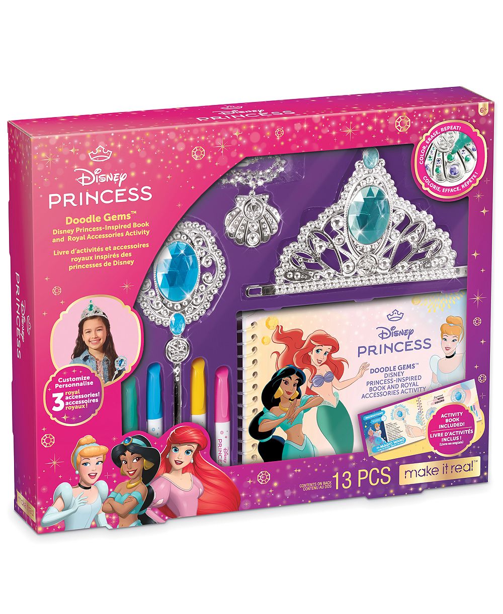 Make It Real Набор для творчества с книгой и аксессуарами по мотивам Disney Princess, от 6 лет